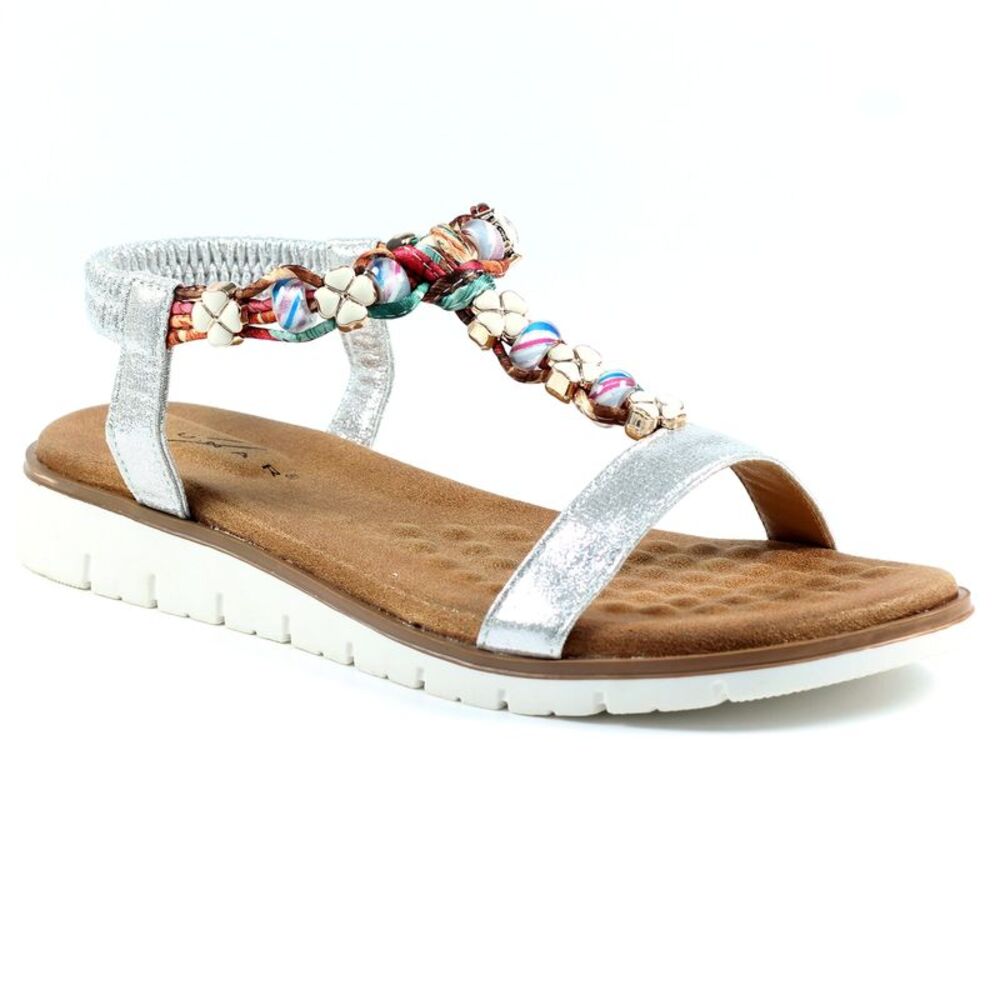Lunar Womens/Ladies Tempo Sandals / Silver